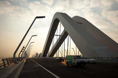 Abu Dhabi's Sheikh Zayed Bridge was one of the buildings designed by the Iraqi-British architect Zaha Hadid. The National.