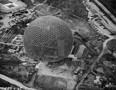 The United States pavilion at the Montreal Expo, designed by US engineer (Richard) Buckminster Fuller.   (Photo by Keystone/Getty Images)