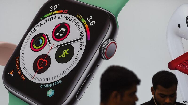 Apple shipped 7.6 million smartwatches worldwide in the first quarter of 2020. AFP