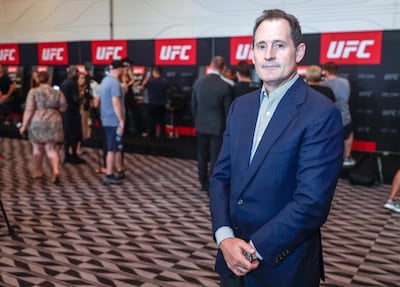 Abu Dhabi, United Arab Emirates, September 5, 2019.   STORY BRIEF: UFC Ultimate Media Day at the Yas Hotel.  --   Interview with Lawrence Epstein, UFC's Senior Exec VP & COO.
Victor Besa / The National
Section:  SP
Reporter:  Dan Sanderson