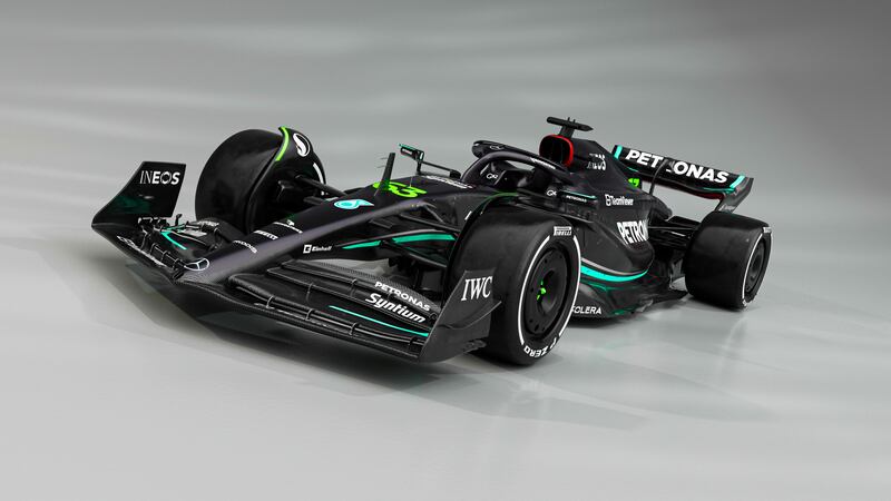 Mercedes' new W14 for the 2023 season. PA
