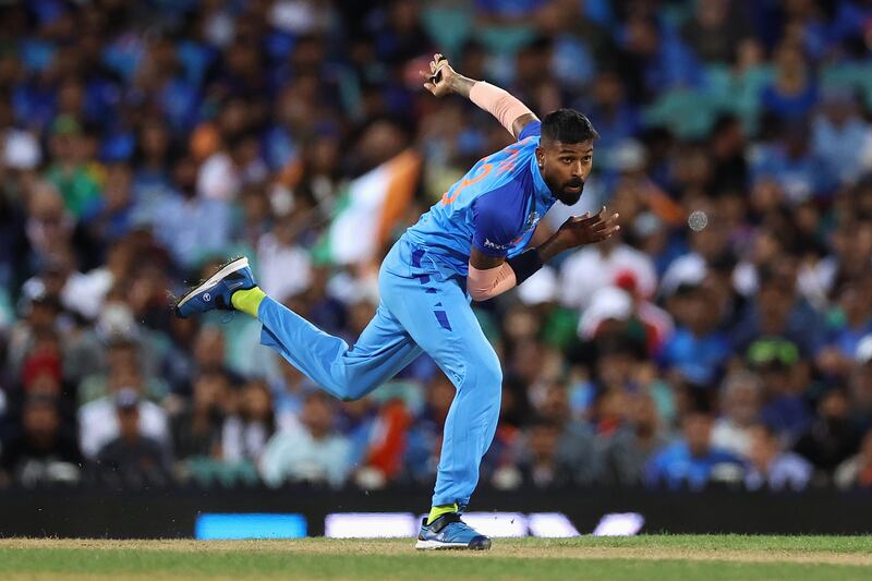 9. Hardik Pandya - 145kph (90mph). Getty