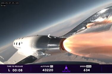 The Virgin Galactic flight will carry four passengers. Photo: Virgin Galactic
