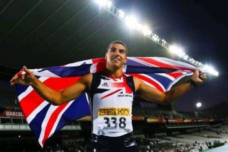 Adam Gemili celebrates his win in the 100 metres final at the IAAF World Junior Championships in Barcelona last month. David Ramos / Getty Images