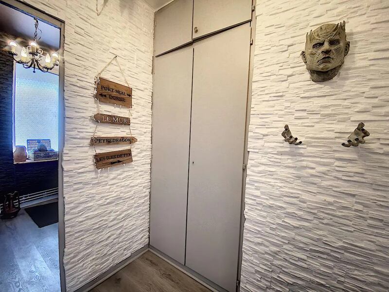 One of the most unique features is the white walker embedded into the wall. Photo: Morgan Rebouche