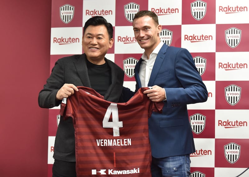 Thomas Vermaelen - Belgian defender joined the growing band of ex-Barcelona players to sign for J-League club Vissel Kobe. AFP