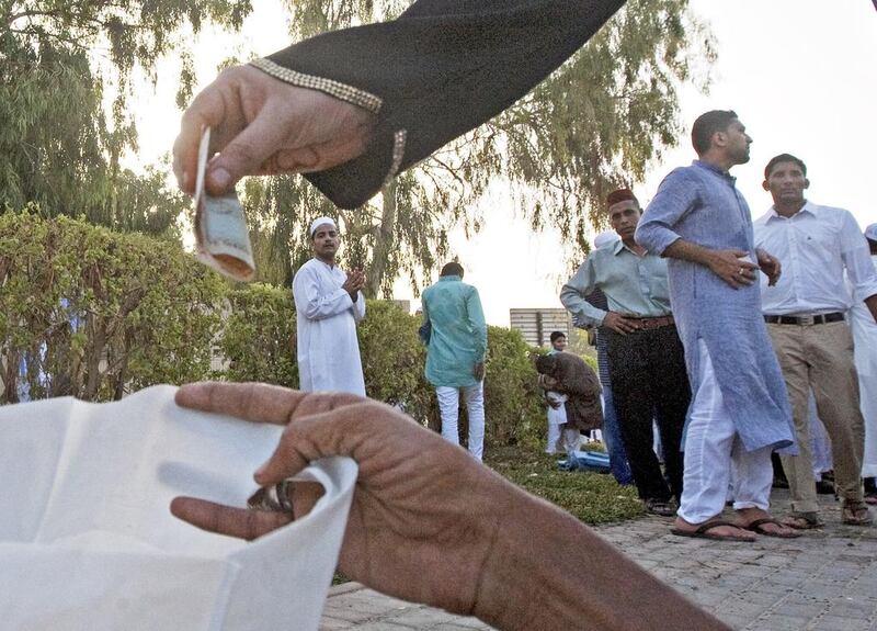Police say more than 90 beggars have been caught since Ramadan began on Thursday. Jeff Topping / The National