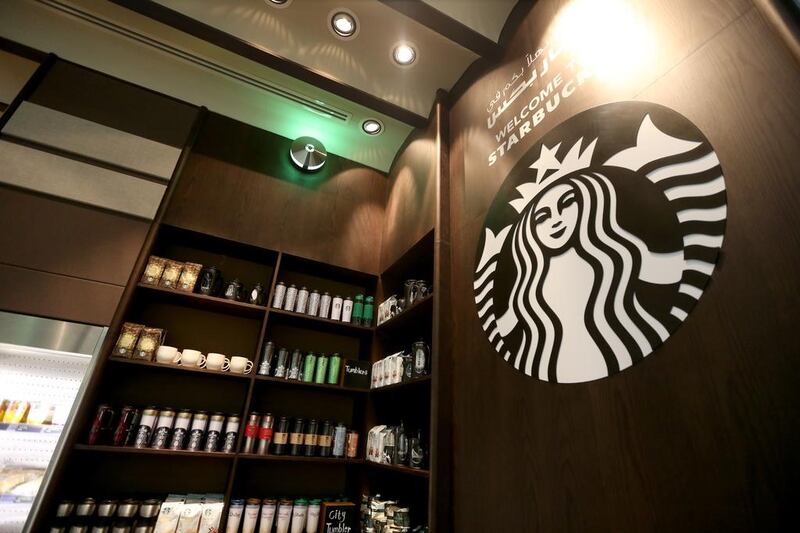 The refurbished Starbucks at Al Wahda Mall, Abu Dhabi. Fatima Al Marzooqi / The National.



