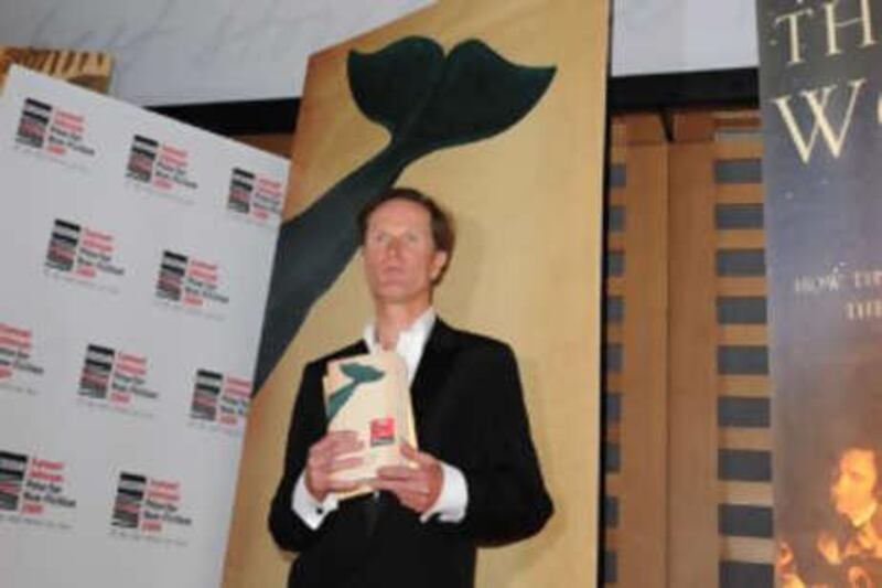 Author Philip Hoare, the 2009 winner of the BBC Samuel Johnson Prize for Non-Fiction for his book <i>Leviathan</i>.
