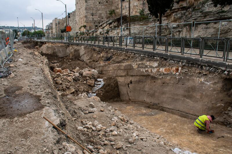 'People are not aware that this busy street is built directly over a huge moat, an enormous rock-hewn channel, at least 10 metres wide and between 2-7 metres deep', Mr Adawi said
