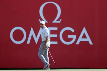 DUBAI, UNITED ARAB EMIRATES - JANUARY 30: Sergio Garcia of Spain on the 18th green during the third round of the Omega Dubai Desert Classic at Emirates Golf Club on January 30, 2021 in Dubai, United Arab Emirates. (Photo by Warren Little/Getty Images)