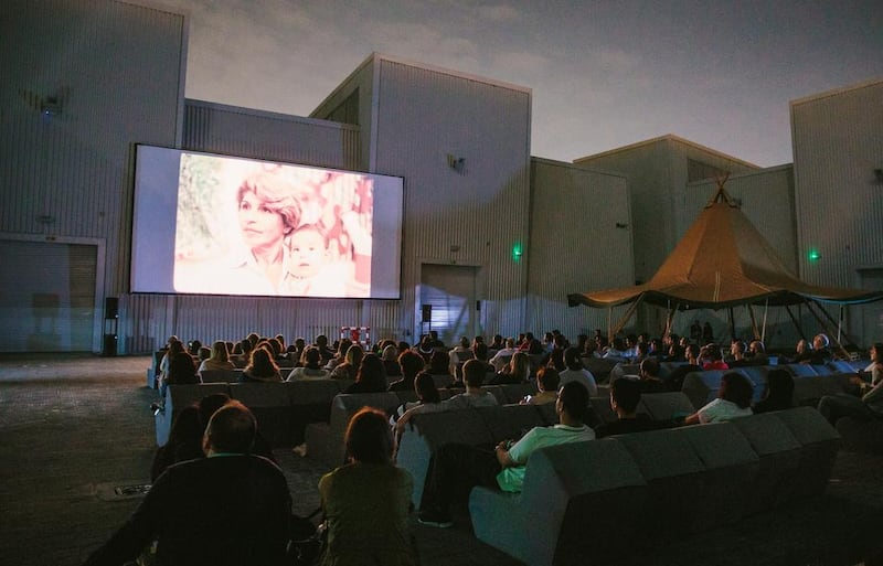 A screening of Monir earlier this year by Cinema Akil at Quoz Arts Festival, Alserkal Avenue, Dubai. Courtesy Jandri Angelo Aguilor / Cinema Akil.