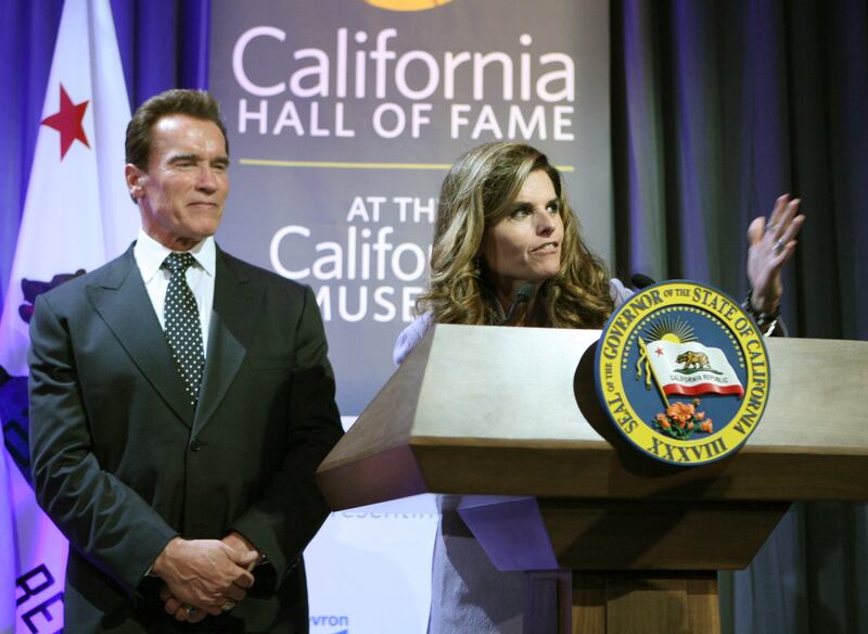 Arnold Schwarzenegger and Maria Shriver have three children: Christina, Patrick and Katherine. AP