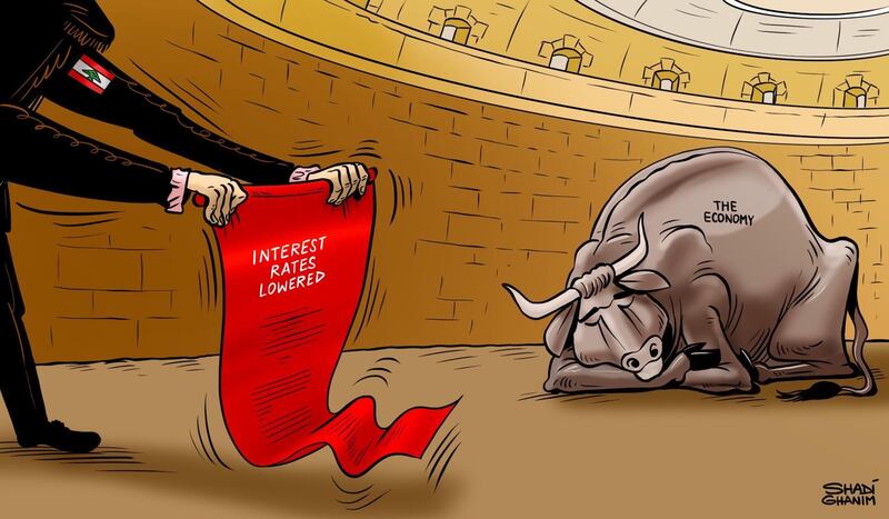 Our cartoonist Shadi Ghanim's take on the Lebanese economic malaise.
