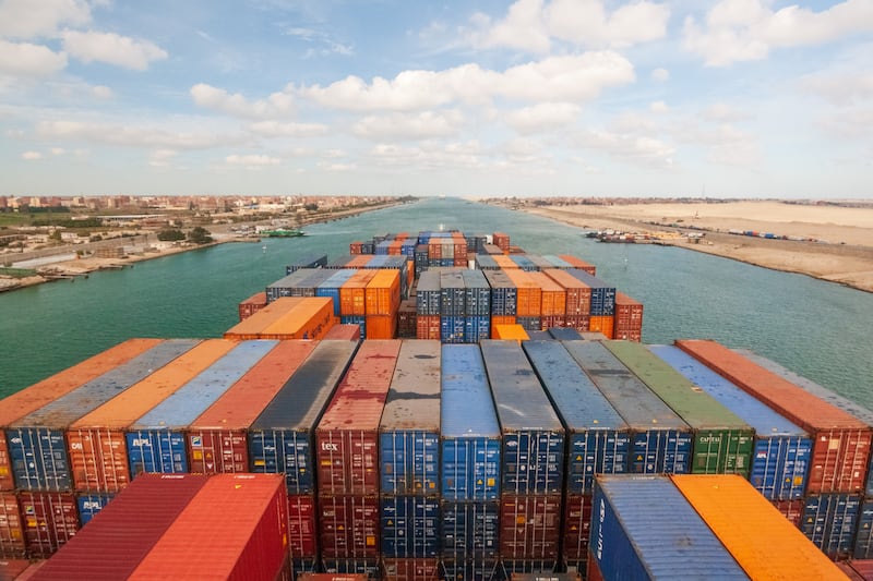 Disruption to trade flows through the Red Sea has had an impact on shipping costs and supplier delivery times. Getty Images