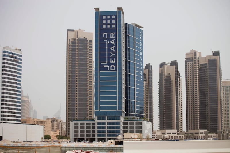 Dubai, United Arab Emirates - August 7 2012 - A Deyaar building is now open for lease in Business Bay. STOCK. (Razan Alzayani / The National) 