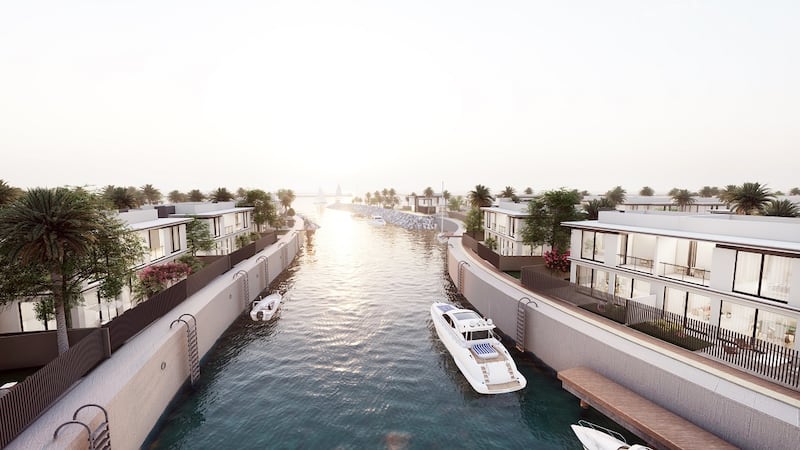 The island is located within the Al Hamra Village residential community. Photo: Al Hamra