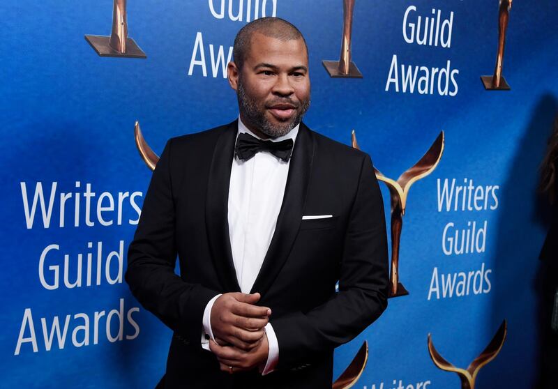 Jordan Peele, writer/director of the film "Get Out," poses at the 2018 Writers Guild Awards at the Beverly Hilton on Sunday, Feb. 11, 2018, in Beverly Hills, Calif. (Photo by Chris Pizzello/Invision/AP)