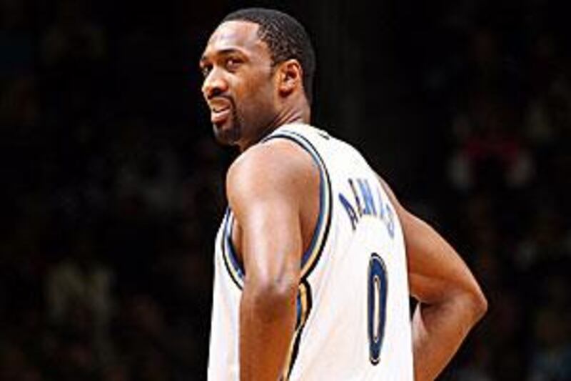 The Washington's Gilbert Arenas has been banned by the NBA for bringing guns to the locker room.