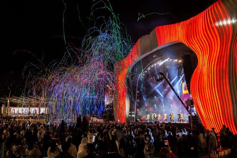 Expo 2020 Dubai's Jubilee Stage will host the seven-hour HIT Music Festival featuring 15 South Indian artists. Photo: Expo 2020 Dubai