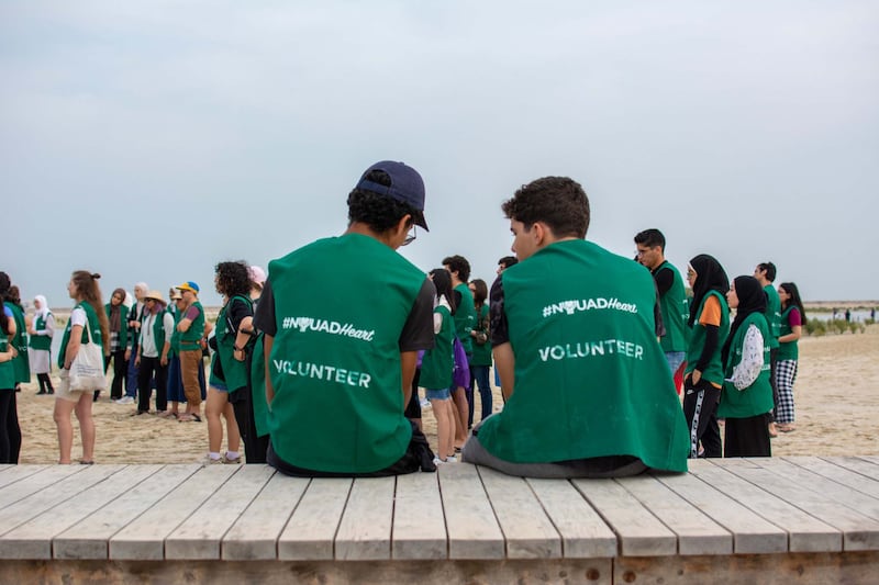 More than 100 members of New York University Abu Dhabi's community outreach team planted 5,000 mangroves in an hour in support of the UAE's efforts to safeguard the environment. All photos: NYUAD