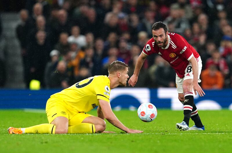 Kristoffer Ajer - 5, Delivered a cross that troubled De Gea but had times where he was caught out with United pushing the ball behind him, including Matic’s ball for a Fernandes chance. PA