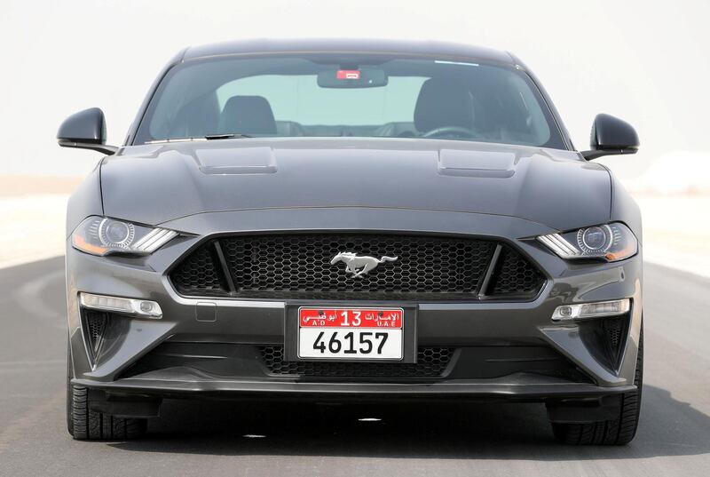 Abu Dhabi, United Arab Emirates - July 10th, 2018: Ford Mustang road test shoot. Tuesday, July 10th, 2018 in Abu Dhabi. Chris Whiteoak / The National