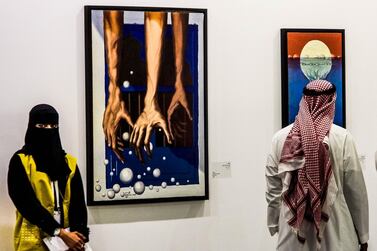 Photos from the opening day of Misk Art 2018. Courtesy of Centre for International Communication (CIC), Kingdom of Saudi Arabia