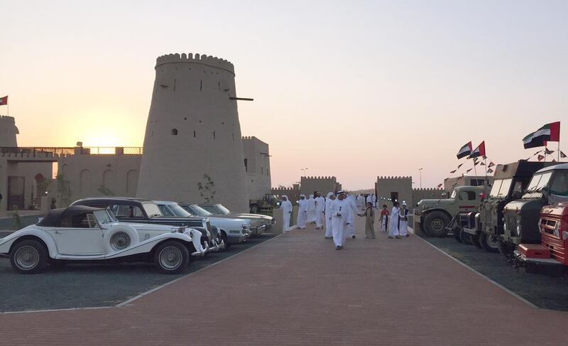 The reopening of Falaj Al Mualla Fort in Umm Al Quwain was attended by hundreds of Emiratis and expatriates. Rezan Oueiti / The National