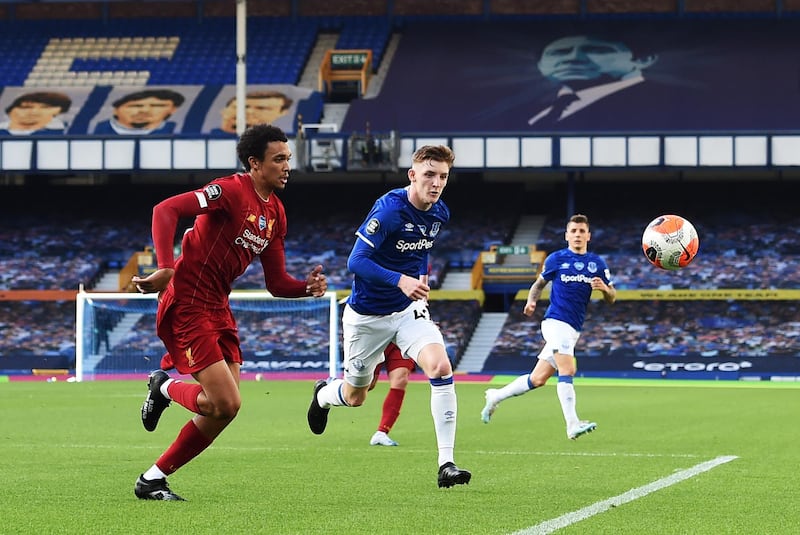 Anthony Gordon – 6, Not exactly the dream first Premier League start for the 19 year old Liverpudlian, but he did little wrong before being subbed on the hour. PA