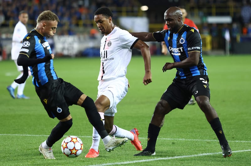Abdou Diallo, 5 - A difficult night for the left-back who was put under constant pressure by the hosts’ press. Not quite given the torrid time that Hakimi was as Club Brugge opted to build down the left, but a difficult night nonetheless. Replaced by Nuno Mendes for the final 15 minutes. AFP