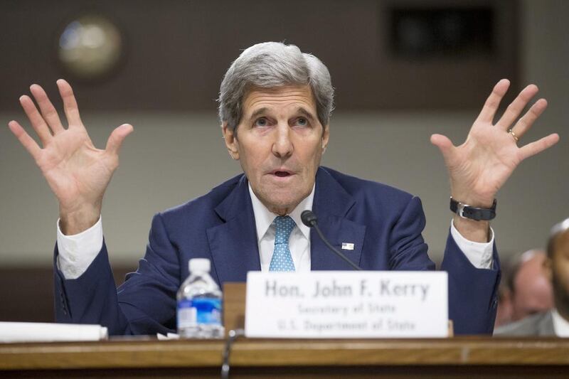 US secretary of state John Kerry was grilled by members of the Senate foreign relations committee on July 23, some of who didn't hold back in sharing their disdain for the recently agreed Iran nuclear deal. Michael Reynolds/EPA