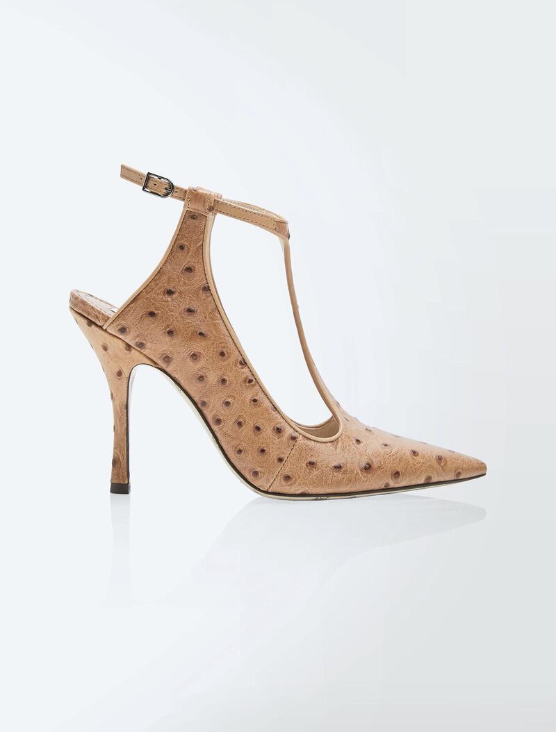 Exclusive to the Middle East: T-bar pumps, from Max Mara