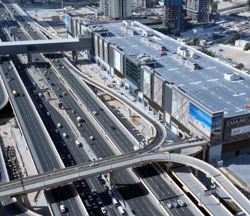 The new bridges will allow better access directly to Dubai Mall's car parks, cutting traffic in the surrounding streets. Courtesy: Dubai Media Office / RTA