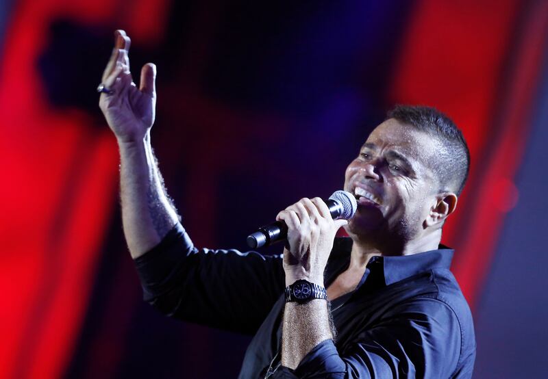 Amr Diab is hosting a one-off concert at Dubai Media City Amphitheatre. AP Photo