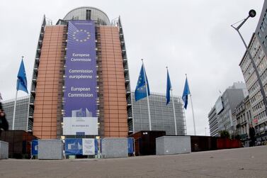 The European Commission headquarters in Brussels, Belgium. Olivier Hoslet / EPA