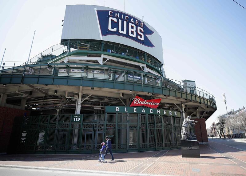 The Wrigley Field, home of the Chicago Cubs who are valued at $3.2 billion. Getty Images