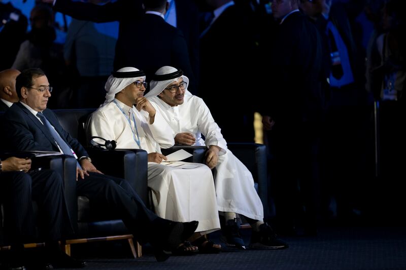 Sheikh Abdullah and Sheikh Mansour. Hamad Al Kaabi / UAE Presidential Court 