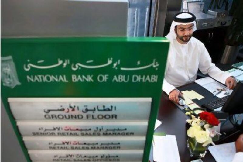 National Bank of Abu Dhabi was up 1.8 per cent. Delores Johnson / The National