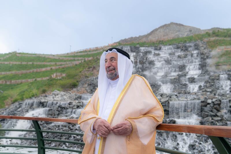 Sheikh Dr Sultan bin Muhammad Al Qasimi, Ruler of Sharjah, tours the gardens