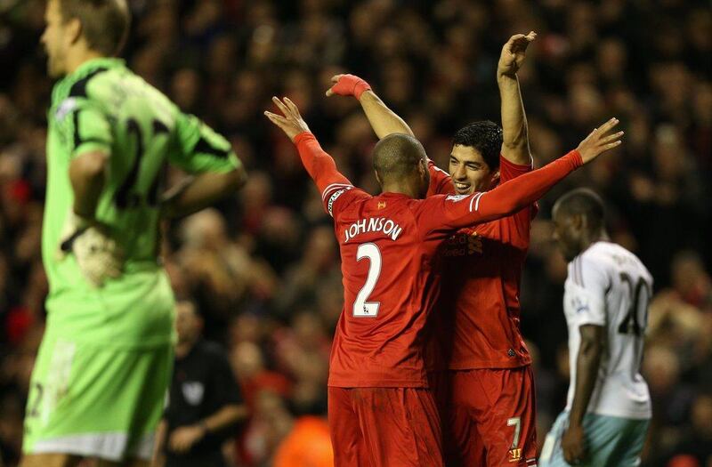 Right-back: Glen Johnson, Liverpool. Against his former club West Ham, the defender helped set up two of Liverpool's four goals. Clive Brunskill / Getty Images