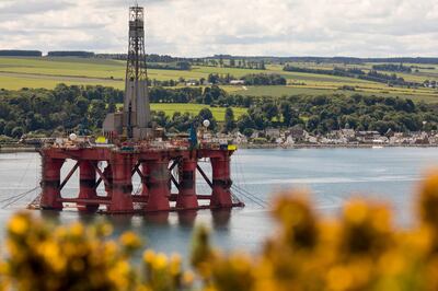 The Paul B. Loyd Jr drilling rig, operated by Transocean Inc., sits in the Port of Cromarty Firth in Cromarty, U.K., on Tuesday, June 23, 2020. Oil headed for a weekly decline -- only the second since April -- as a surge in U.S. coronavirus cases clouded the demand outlook, though the pessimism was tempered by huge cuts to Russia's seaborne crude exports. Photographer: Jason Alden/Bloomberg