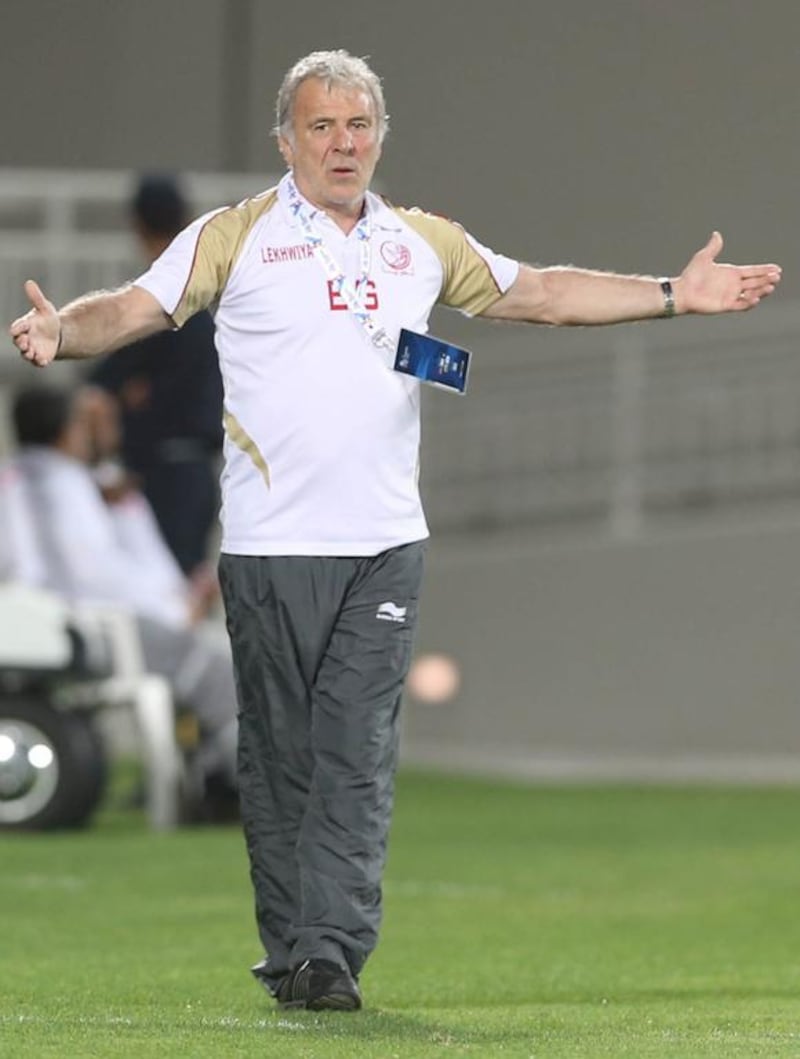 Belgian Eric Gerets, 59, has an extensive Middle East coaching resume and is expected to take over an Al Jazira side that finished third in the Arabian Gulf League table and just parted ways with former manager Walter Zenga.  AFP

