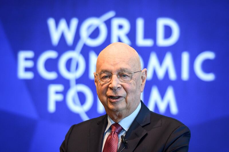 Founder and Executive Chairman of the World Economic Forum Klaus Schwab. AFP