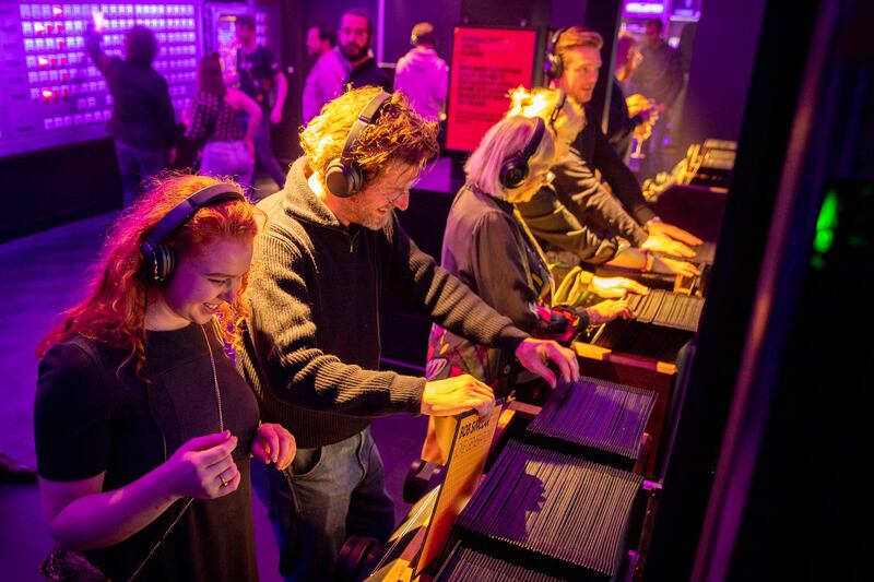 Visitors can browse through 150 records and listen to them.