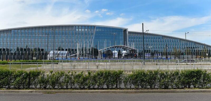 The new Nato headquarters in Brussels cost over €1bn . AFP