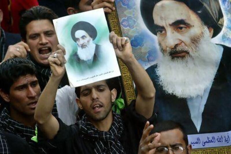The followers of Grand Ayatollah Ali Sistani comprise of 60 per cent of Iraq's population of more than 20 million. Brennan Linsley / AP Photo