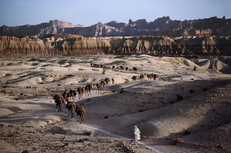 Camel caravan, 1980. Copyright ©Steve McCurry / Magnum Photos