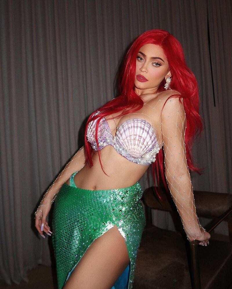 Kylie Jenner as 'The Little Mermaid's Ariel. Instagram 