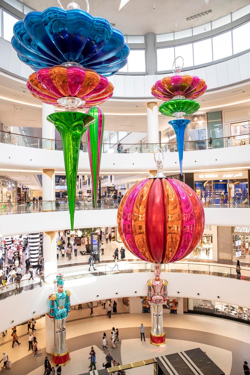 Visitors can view the giant bauble in The Dubai Mall's Star Atrium.